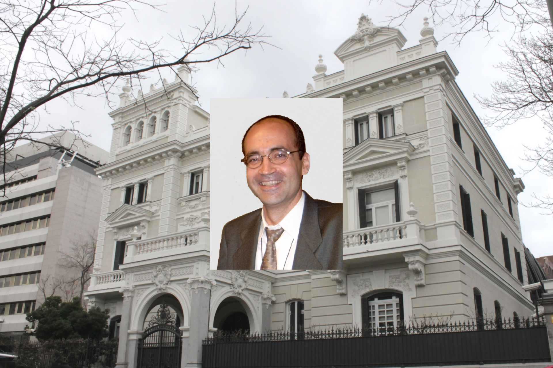 Former Mansion of Eduardo Adcoch, at 37 Paseo de la Castellana (avenue) in Chamberi district in Madrid (Spain), built in 1906.