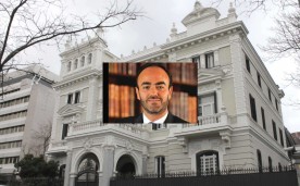 Former Mansion of Eduardo Adcoch, at 37 Paseo de la Castellana (avenue) in Chamberi district in Madrid (Spain), built in 1906.