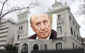 Former Mansion of Eduardo Adcoch, at 37 Paseo de la Castellana (avenue) in Chamberi district in Madrid (Spain), built in 1906.