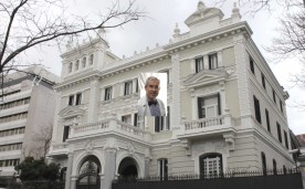 Former Mansion of Eduardo Adcoch, at 37 Paseo de la Castellana (avenue) in Chamberi district in Madrid (Spain), built in 1906.