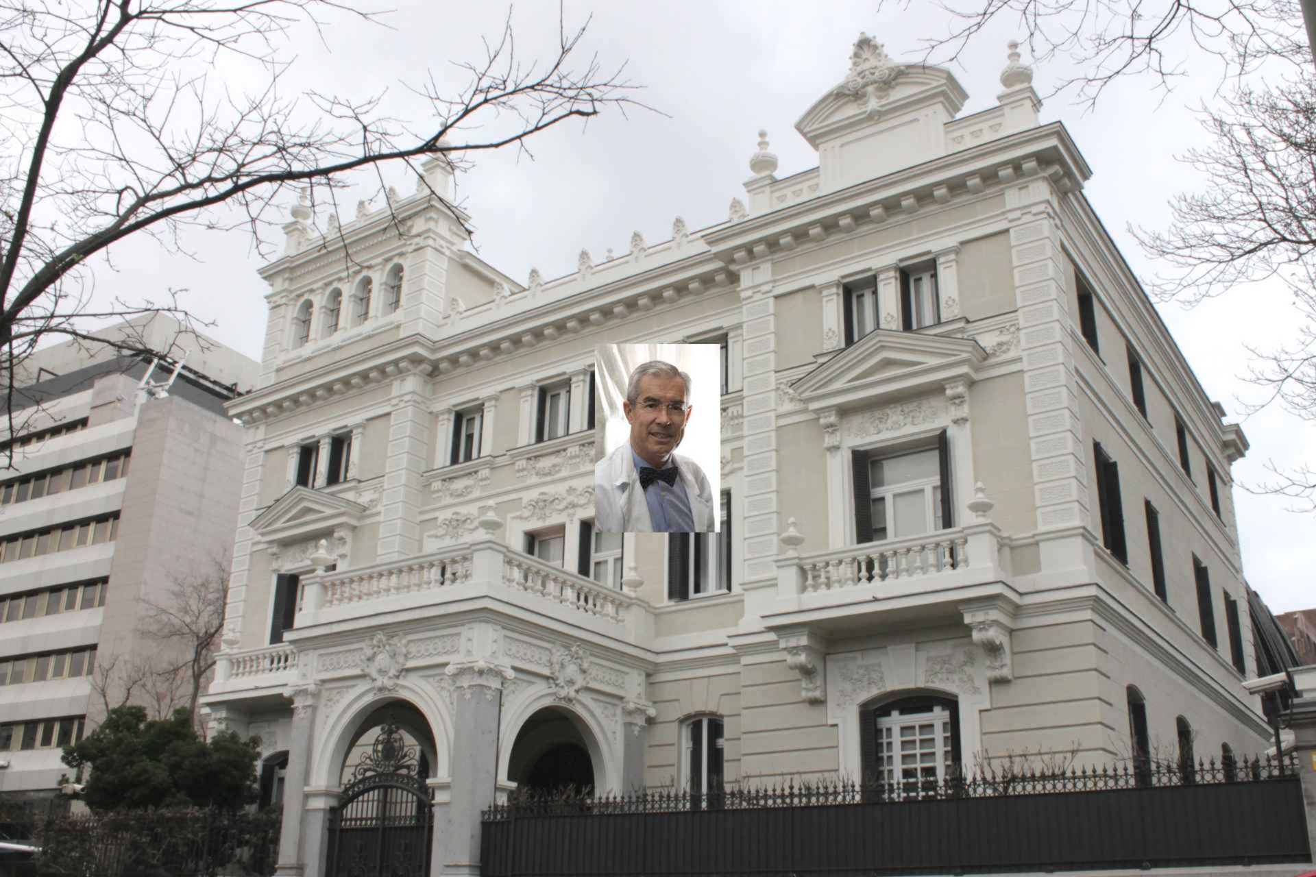 Former Mansion of Eduardo Adcoch, at 37 Paseo de la Castellana (avenue) in Chamberi district in Madrid (Spain), built in 1906.
